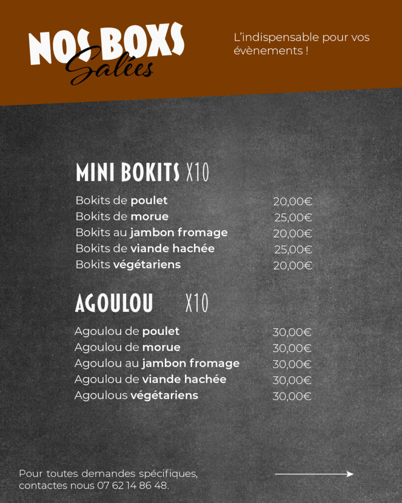 Menu de restaurant réalisé par LARI Communication - Agence digitale n Martinique